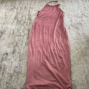 Pink sexy dress size small open the back